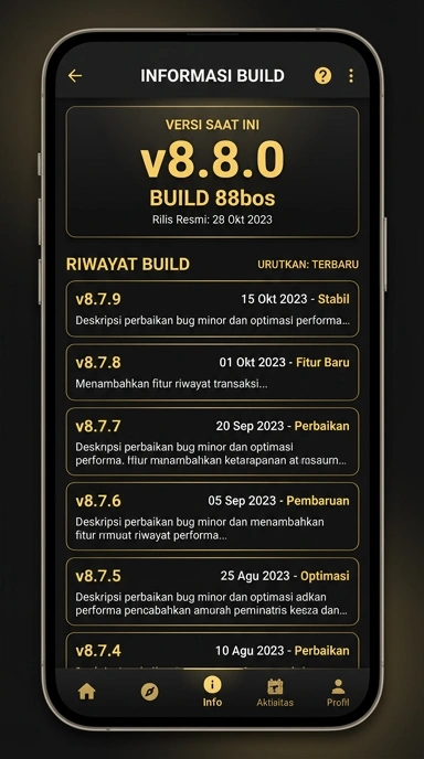 Riwayat Versi 88bos untuk Pengguna Android