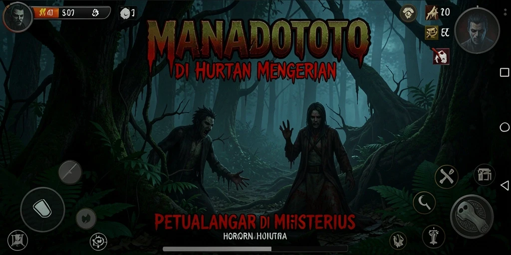 Tampilan antarmuka menyeramkan dari game MANADOTOTO.