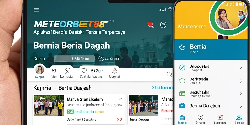 Tampilan antarmuka METEORBET88 yang sederhana dan informatif.
