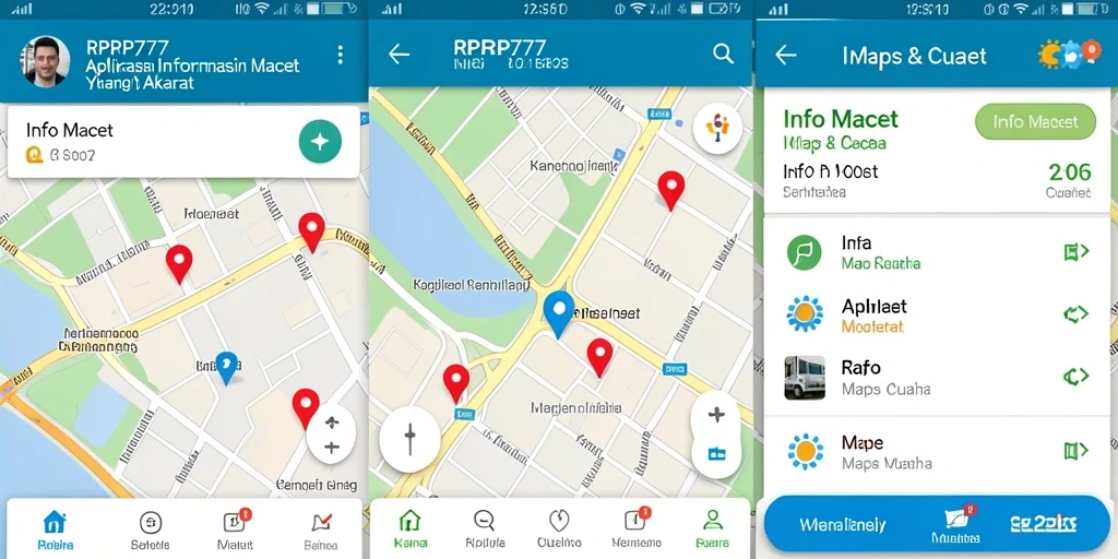 Tampilan antarmuka RPRP777 yang intuitif dan informatif untuk Info Macet.