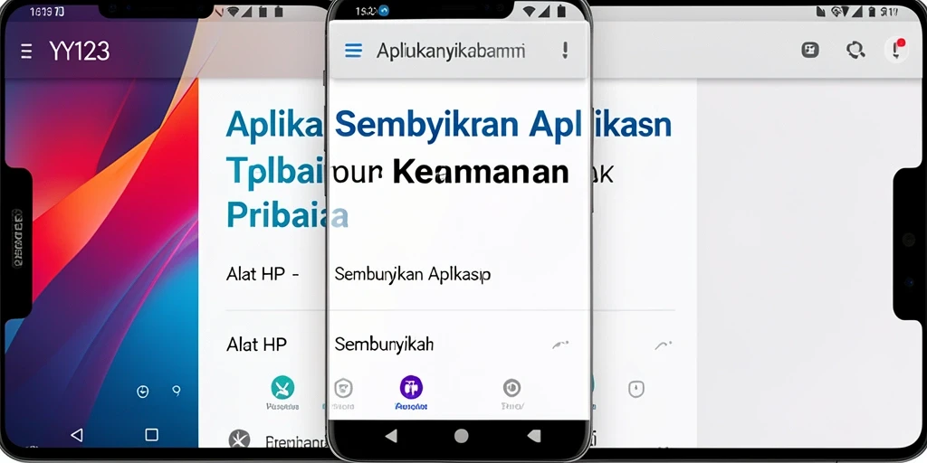 Antarmuka YY123 yang sederhana untuk menyembunyikan aplikasi.